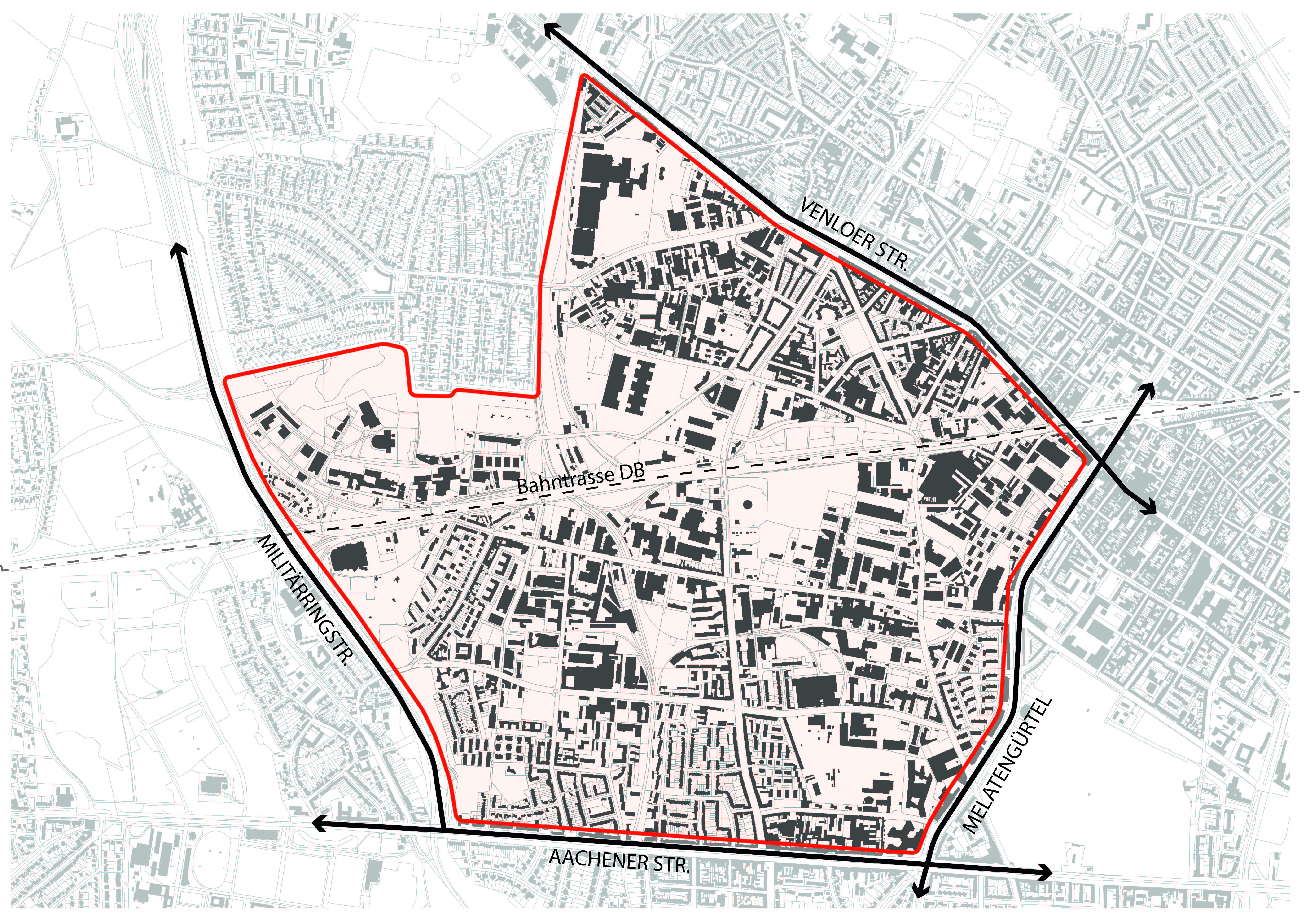 Bereich von oben Bild des betroffenen Bereiches von oben