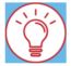 Icon hier fehlt etwas Icon mit Glühbirne hier fehlt etwas