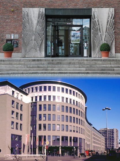 Rathaus Spanischer Bau und Bürgeramt Nippes - Haupteingänge Rathaus Spanischer Bau und Bürgeramt Nippes - Haupteingänge